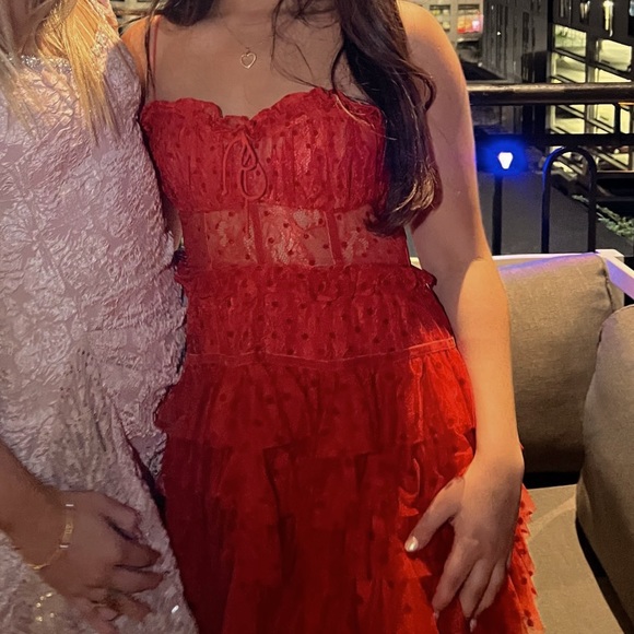 For Love And Lemons Dresses & Skirts - Brand: for love and lemons Color: red valentines vibes WORN ONCE size: small